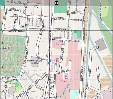 OpenStreetmap Stadtplanausschnitt
