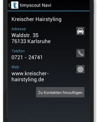 Timyscout Navi Adressen Verzeichnis